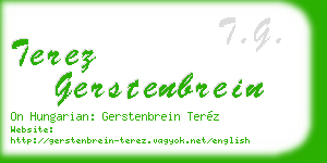 terez gerstenbrein business card